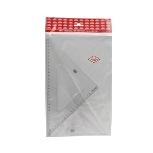 Hatas Öğrenci Gönye Seti 45-60 Derece Plastik 32 CM 0808