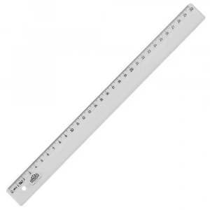 Hatas Standart Cetvel Plastik Dar Şeffaf 30 CM 0131