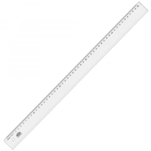 Hatas Standart Cetvel Plastik Geniş Şeffaf 50 CM 0170