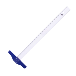 Hatas T Cetvel Mika Tekniker Plastik 75 CM 1030