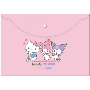 Hello Kitty And Friends Çıtçıtlı Dosya Plastik A4 120770-13