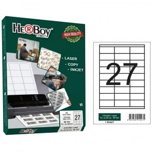 Herboy Lazer Etiket 100 YP 70x32.125 Lazer-Copy-Inkjet HB-1027