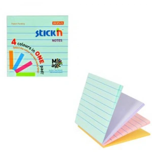 Hopax Stickn 76x76 Magic Çiz. 4 Pastel Renk 100 YP