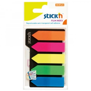 Hopax Stickn İndeks Yapışkanlı 25 YP 45x12 Ok Şekilli 5 Lİ 21143