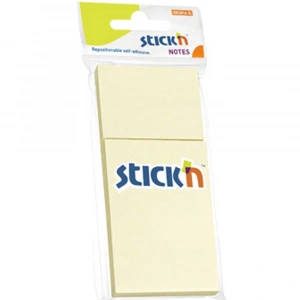 Hopax Stickn Yapışkanlı Not Kağıdı 100 YP 38x51 Pastel Sarı 3 LÜ 21127