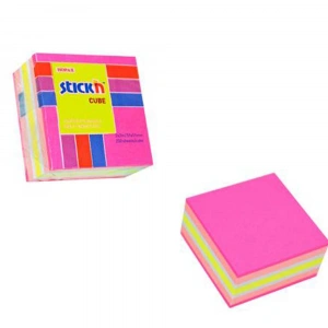 Hopax Stickn Yapışkanlı Not Kağıdı 400 YP 76x76 4 NP Mix Renk 21536