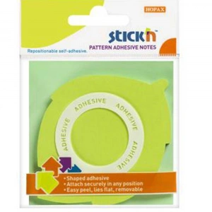 Hopax Stickn Yapışkanlı Not Kağıdı Yaprak Şekilli 50 YP 70x70 Yeşil 21543