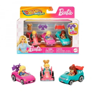 Hot Wheels Racerverse barbie 3 Lü Araba Seti