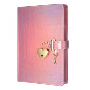Hush Hush Kilitli Metalik Defter Kutulu 80 G .160 Yp Çiz.Lila