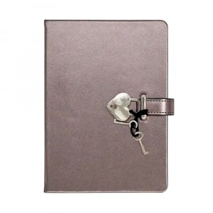 Hush Hush Kilitli Metalik Defter Kutulu 80 Gr 160 Yp Çiz.Platinum