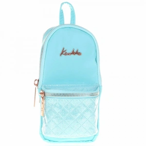 Kaukko Kalem Çantası Bright Junior Bag Kapitone-Turkuaz K2462