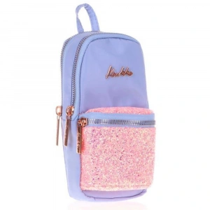 Kaukko Kalem Çantası Bright Junior Bag Taşlı-Floral Mavi K2468