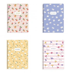 Keskin Color Defter Karton Kapak Spiralli Blume 16,5x22,5 80 YP Çizgili 386841-99