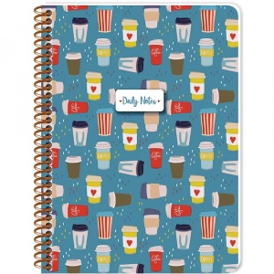Keskin Color Defter Karton Kapak Spiralli Coffee 16,x22,5 80 YP Çiz.