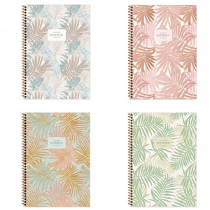 Keskin Color Defter Karton Kapak Spiralli La Plume Leaves A6 50 YP Çiz.