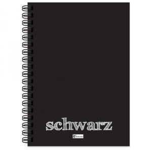 Keskin Color Defter Plastik Kapak Spiralli Schwarz A6 40 YP 350560-99