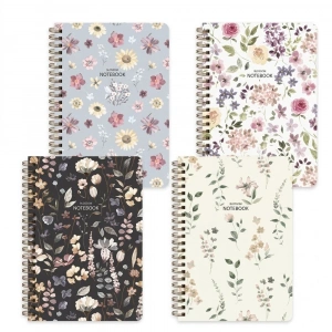 Keskin Color Defter Spiralli Sert Kapak Çiçek A5 96 Yaprak Çizgili 418943-99