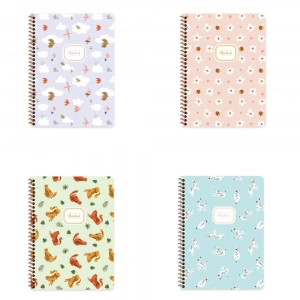 Keskin Color Karton Kapak Spiralli Hayvanlar Defter 16,5x22,5 80 Yp Çiz.