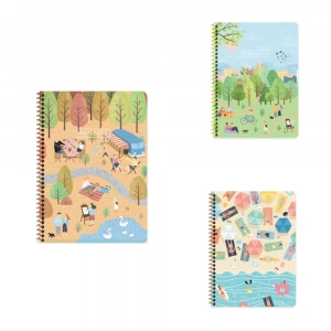 Keskin Color Karton Kapak Spiralli Mevsimler Defter 16,5x22,5 80 Yp Çiz.