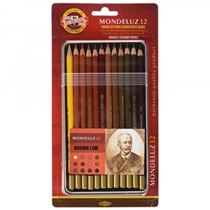 Koh-i Noor Set Aquarel Pencils Kahverenk Line 3722 12