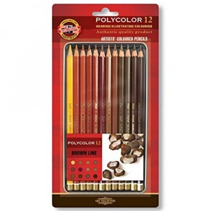 Koh-i Noor Set Of Artist´s ColouRed Pencils Kahverenk Lin