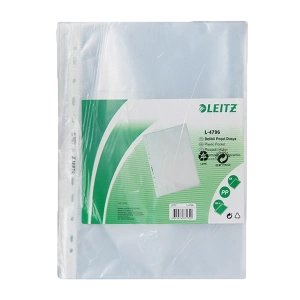 Leitz Poşet Dosya 100 LÜ A4 Şeffaf Buzlu 4796