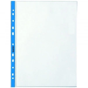 Leitz Poşet Dosya Kristal Mavi Kenarlı A4 100 Lü L-4700