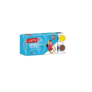 Lets Akrilik Boya 25 ML 12 Renk L-5212