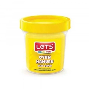 Lets Oyun Hamuru Tek Renk Neon Sarı 110 GR L8440-17