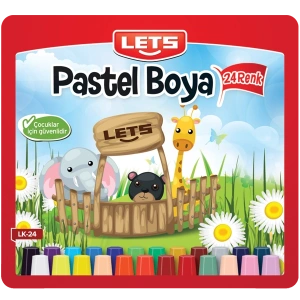 Lets Pastel Boya Çantalı Köşeli 24 LÜ LK-24