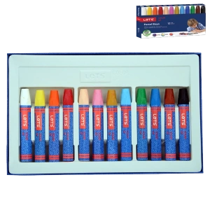 Lets Pastel Boya Karton Kutu Köşeli 12 Renk L-6120
