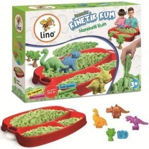 Lino Kinetik Kum Seti Dinazorlar 350 Gr Kum+6 Kalıp Ln-553
