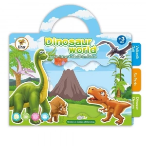 Lino Tekrar Tekrar Kullanılabilen Sticker dinosaur World LS-303