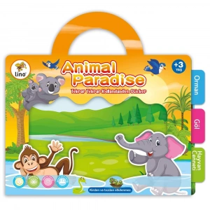 Lino Tekrar Tekrar Kullanılabilen Sticker Seti Animal LS-401