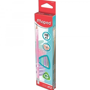 Maped Black Pep S Deco Glitter Silgili Kurşun Kalem Hb 12 Li