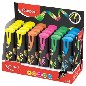 Maped Fosforlu Kalem Flex Farklı Renklerde-Display 740302