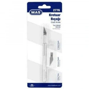 Mas Kretuar Maket Bıçağı+2 Yedekli Blister 2776