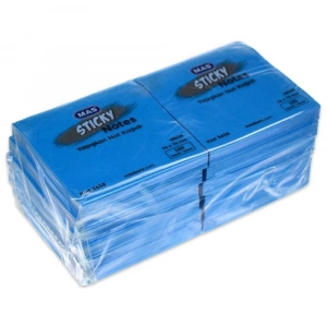 Mas Yapışkanlı Not Kağıdı 76x76 Neon 100 S Mavi 3658M
