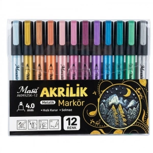 Masis Akrilik Markörü Metalik 925k Akm925k-12