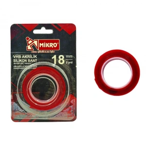 Mikro Akrilik Bant 18Mmx2Mt 12 Li St. Vhb-500