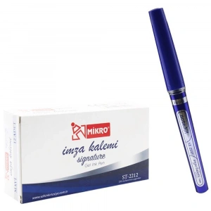 Mikro Roller Kalem İmza Kalemi Mavi ST-2212