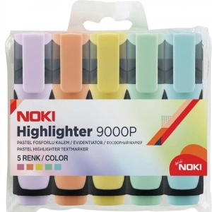 Noki Fosforlu Kalem Pastel 5 Li Pvc 9000P