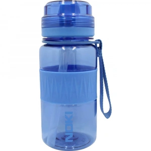 Noki Kids Su Matarası Tritan Pipetli Kapak Silikon Kemerli Askılı 400 Ml Krş 12