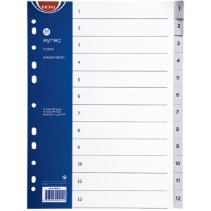 Noki Seperatör 1-12 Rakamlı Plastik A4 59212