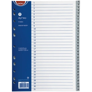 Noki Seperatör 1-31 Rakamlı Plastik A4 59231