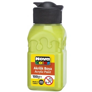 Nova Color Akrilik Boya Şişe 100 CC Fıstık Yeşili Nc-2027