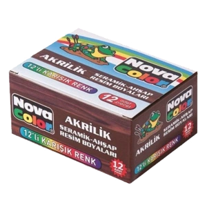 Nova Color Akrilik Boya Şişe 30 CC 12 Renk NC-179