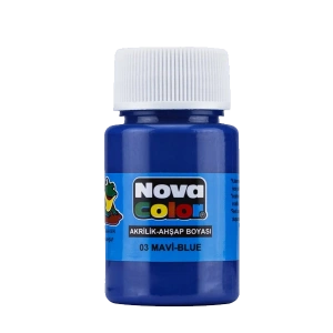 Nova Color Akrilik Boya Şişe 30 CC Mavi NC-171