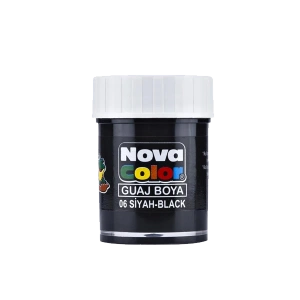 Nova Color Guaj Boya Şişe 12 Lİ Siyah NC-108