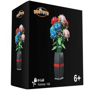 Oceanfour Blok Oyuncak 06289-101-3 Gül Buketi 9lu Çiçek Lego
